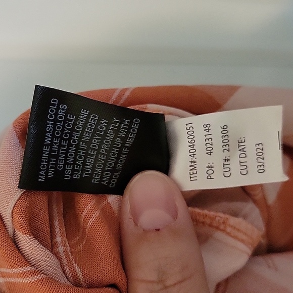 Torrid Pink And White Plaid Seersucker Sleeveless Bralette - Picture 6 of 8